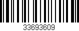 Código de barras (EAN, GTIN, SKU, ISBN): '33693609'