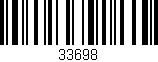 Código de barras (EAN, GTIN, SKU, ISBN): '33698'
