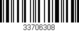 Código de barras (EAN, GTIN, SKU, ISBN): '33706308'
