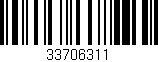 Código de barras (EAN, GTIN, SKU, ISBN): '33706311'