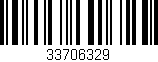Código de barras (EAN, GTIN, SKU, ISBN): '33706329'