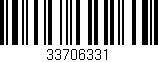 Código de barras (EAN, GTIN, SKU, ISBN): '33706331'