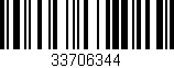 Código de barras (EAN, GTIN, SKU, ISBN): '33706344'