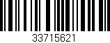 Código de barras (EAN, GTIN, SKU, ISBN): '33715621'