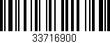 Código de barras (EAN, GTIN, SKU, ISBN): '33716900'