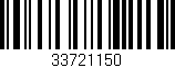 Código de barras (EAN, GTIN, SKU, ISBN): '33721150'