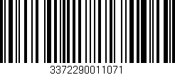 Código de barras (EAN, GTIN, SKU, ISBN): '3372290011071'