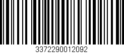 Código de barras (EAN, GTIN, SKU, ISBN): '3372290012092'