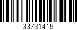 Código de barras (EAN, GTIN, SKU, ISBN): '33731419'