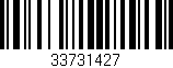 Código de barras (EAN, GTIN, SKU, ISBN): '33731427'