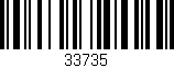 Código de barras (EAN, GTIN, SKU, ISBN): '33735'