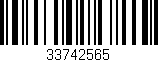 Código de barras (EAN, GTIN, SKU, ISBN): '33742565'