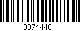 Código de barras (EAN, GTIN, SKU, ISBN): '33744401'