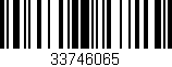 Código de barras (EAN, GTIN, SKU, ISBN): '33746065'