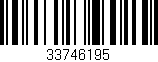 Código de barras (EAN, GTIN, SKU, ISBN): '33746195'