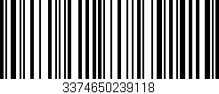 Código de barras (EAN, GTIN, SKU, ISBN): '3374650239118'