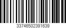 Código de barras (EAN, GTIN, SKU, ISBN): '33746502391639'