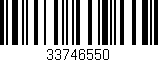 Código de barras (EAN, GTIN, SKU, ISBN): '33746550'