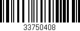 Código de barras (EAN, GTIN, SKU, ISBN): '33750408'