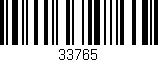 Código de barras (EAN, GTIN, SKU, ISBN): '33765'