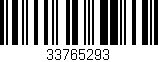 Código de barras (EAN, GTIN, SKU, ISBN): '33765293'