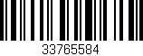 Código de barras (EAN, GTIN, SKU, ISBN): '33765584'