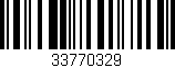 Código de barras (EAN, GTIN, SKU, ISBN): '33770329'