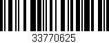 Código de barras (EAN, GTIN, SKU, ISBN): '33770625'