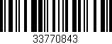 Código de barras (EAN, GTIN, SKU, ISBN): '33770843'