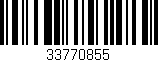 Código de barras (EAN, GTIN, SKU, ISBN): '33770855'