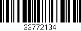 Código de barras (EAN, GTIN, SKU, ISBN): '33772134'