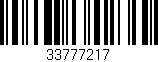 Código de barras (EAN, GTIN, SKU, ISBN): '33777217'