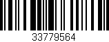 Código de barras (EAN, GTIN, SKU, ISBN): '33779564'