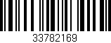 Código de barras (EAN, GTIN, SKU, ISBN): '33782169'