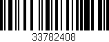 Código de barras (EAN, GTIN, SKU, ISBN): '33782408'