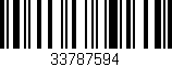Código de barras (EAN, GTIN, SKU, ISBN): '33787594'