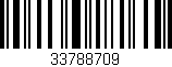 Código de barras (EAN, GTIN, SKU, ISBN): '33788709'