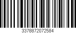 Código de barras (EAN, GTIN, SKU, ISBN): '3378872072584'