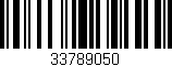 Código de barras (EAN, GTIN, SKU, ISBN): '33789050'