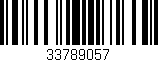 Código de barras (EAN, GTIN, SKU, ISBN): '33789057'