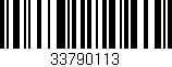 Código de barras (EAN, GTIN, SKU, ISBN): '33790113'
