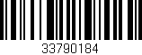 Código de barras (EAN, GTIN, SKU, ISBN): '33790184'