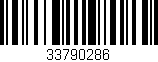 Código de barras (EAN, GTIN, SKU, ISBN): '33790286'