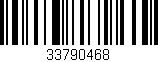 Código de barras (EAN, GTIN, SKU, ISBN): '33790468'