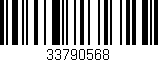 Código de barras (EAN, GTIN, SKU, ISBN): '33790568'