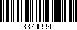 Código de barras (EAN, GTIN, SKU, ISBN): '33790596'