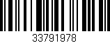 Código de barras (EAN, GTIN, SKU, ISBN): '33791978'