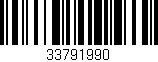 Código de barras (EAN, GTIN, SKU, ISBN): '33791990'
