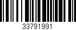 Código de barras (EAN, GTIN, SKU, ISBN): '33791991'