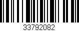 Código de barras (EAN, GTIN, SKU, ISBN): '33792082'